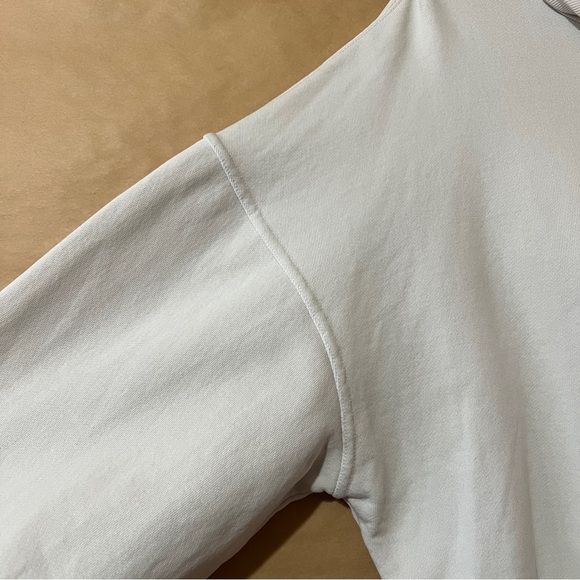 Agolde Balloon Sleeve Turtleneck Sweatshirt Pullover French Terry Plaster Size S - Picture 5 of 10